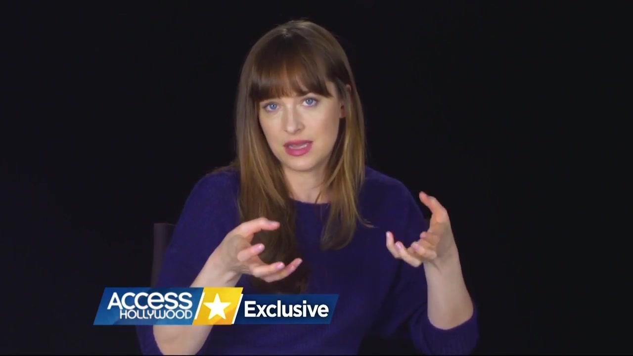 Jamie Dornan & Cast - Fifty Shades Darker BTS with Access Hollywood 074