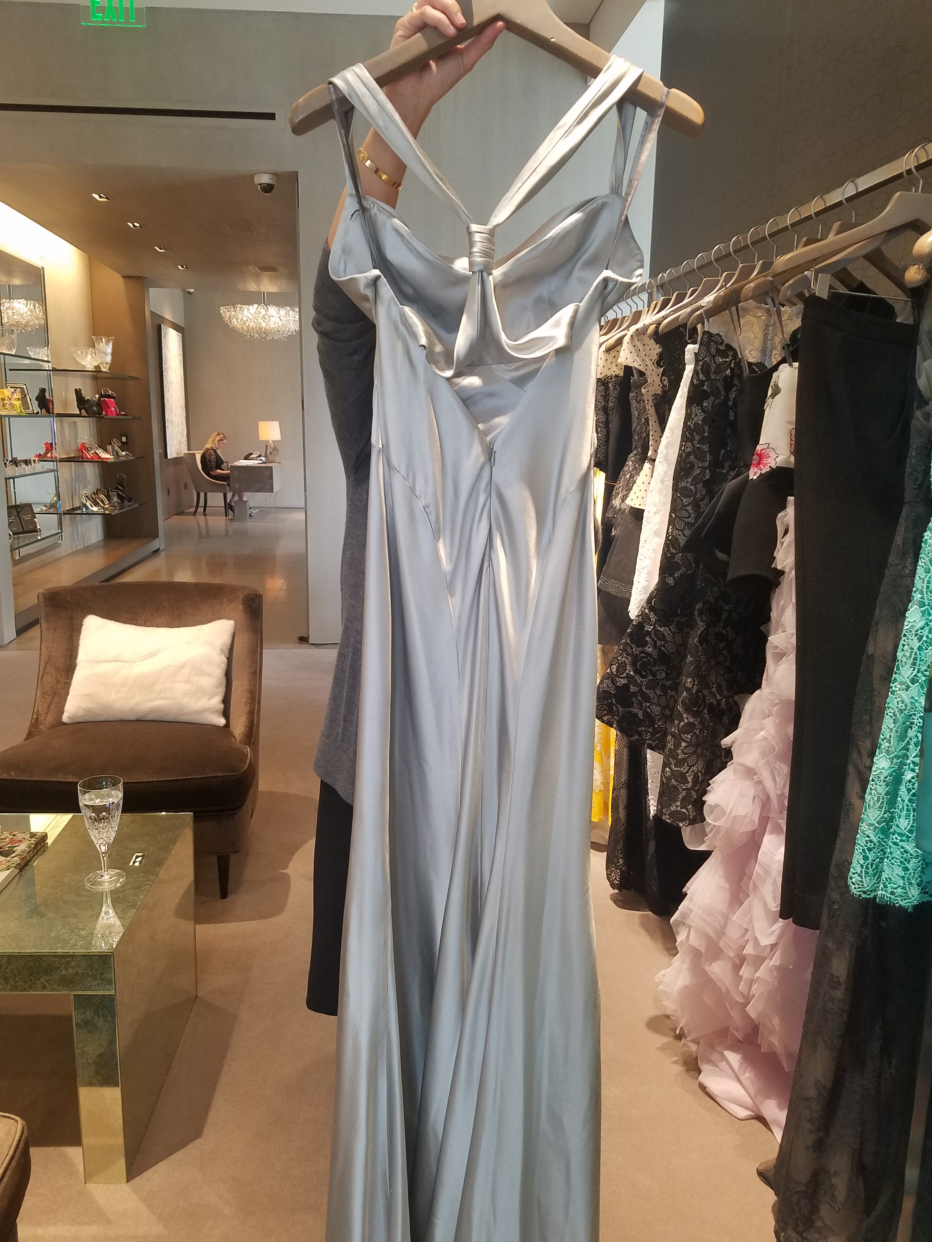 Anastasia silver dress sale