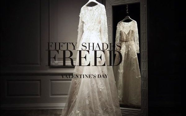 50 shades freed wedding dress