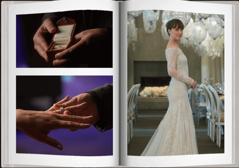 Fifty Shades Freed Wedding Dress Interview Monique Lhuillier - Where to Buy  Monique Lhuillier Fifty Shades Dress